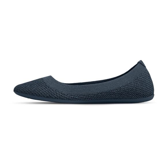 allbirds Shoes - ALLBIRDS Sz 8.5 TB Tree Breezers Breathable Knit Ballet Flats Women’s Navy Blue